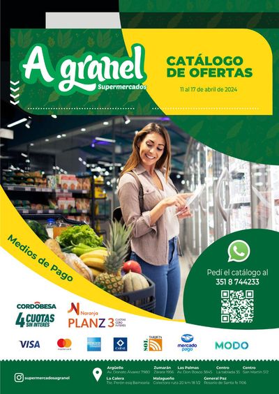 Ofertas de Hiper-Supermercados en Villa Carlos Paz | Catálogo de ofertas Supermercados A Granel de Supermercados A Granel | 11/4/2024 - 17/4/2024