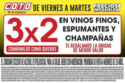 Ofertas de Hiper-Supermercados en Rosario | Coto Medio Afiche Promo Vinos de Coto | 12/4/2024 - 16/4/2024