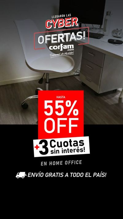 Ofertas de Muebles y Decoración en Lanús | Ofertas Corfam Hasta 58% off de Corfam | 12/4/2024 - 29/4/2024