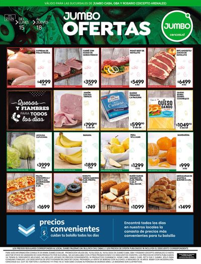 Ofertas de Hiper-Supermercados en Del Viso | Frescos Semanal| BA 15 al 18 Abril de Jumbo | 15/4/2024 - 18/4/2024