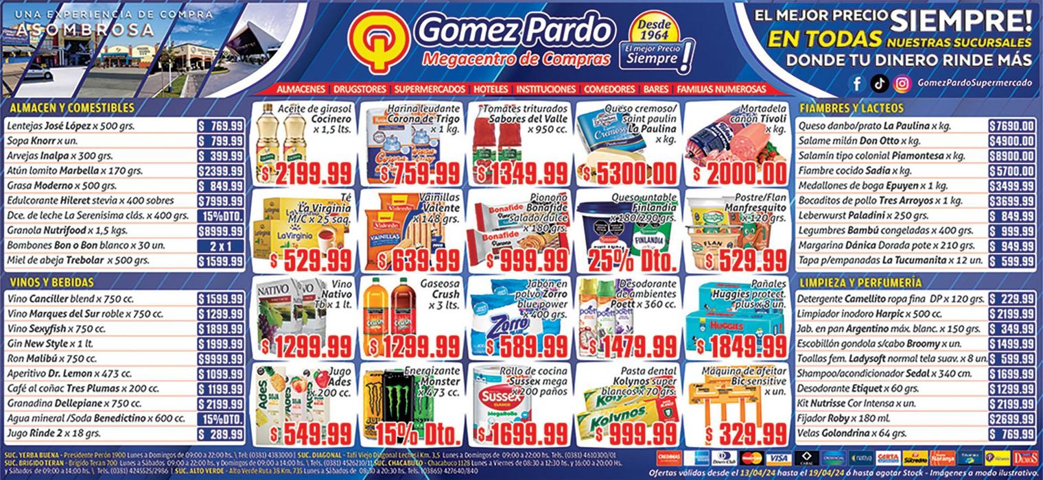 Catálogo Gomez Pardo en Yerba Buena (Tucumán) | Aviso Sábado Gomez Pardo  | 15/4/2024 - 19/4/2024
