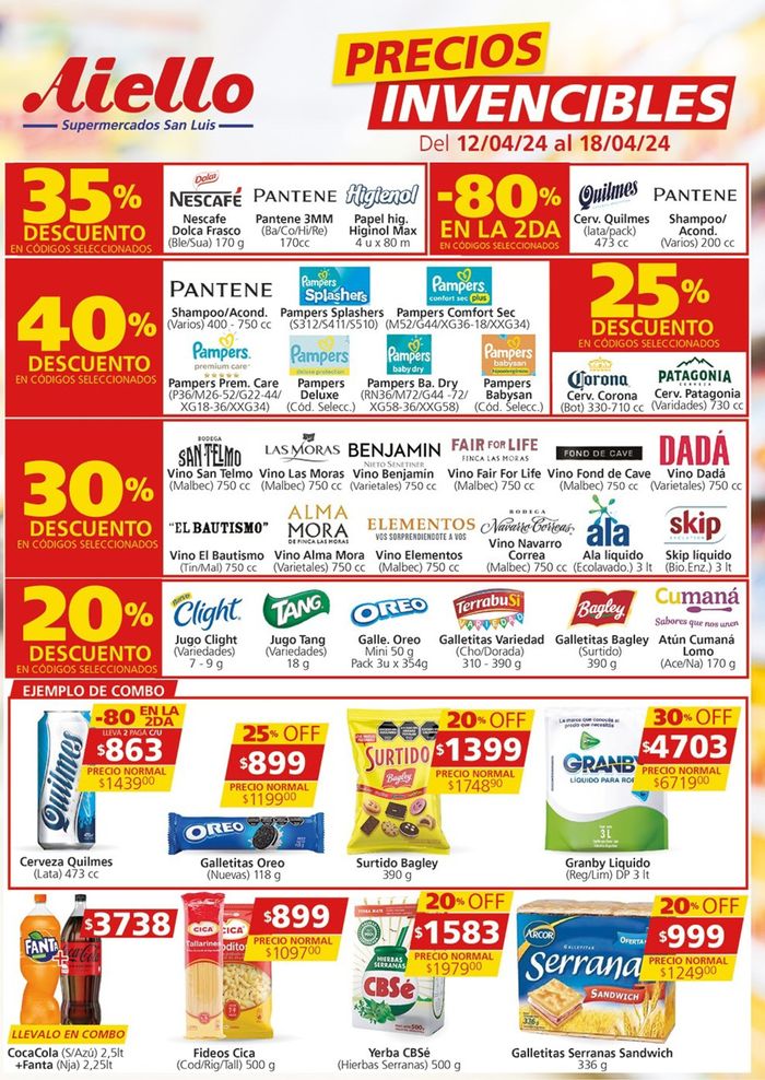 Catálogo Supermercados Aiello en Buenos Aires | Ofertas Supermercados Aiello  | 15/4/2024 - 18/4/2024