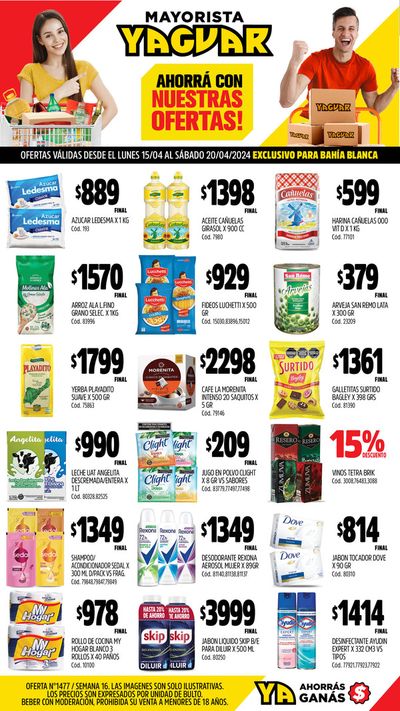 Catálogo Supermercados Yaguar en Bahía Blanca | Ofertas Yaguar - Bahía Blanca | 15/4/2024 - 20/4/2024