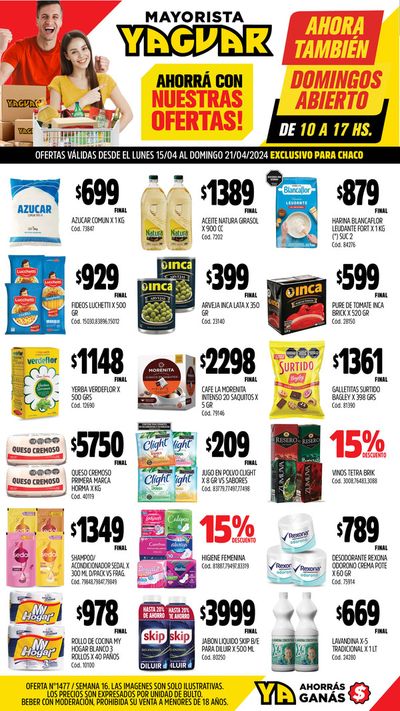 Catálogo Supermercados Yaguar en Corrientes | Ofertas Yaguar - Chaco | 15/4/2024 - 21/4/2024