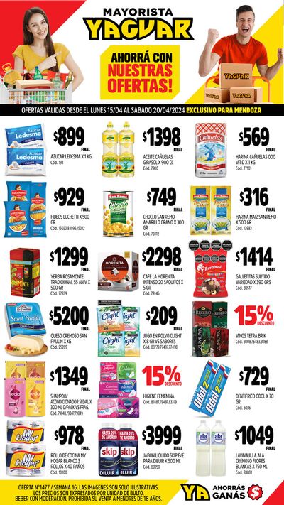 Catálogo Supermercados Yaguar en Godoy Cruz | Ofertas Yaguar - Mendoza | 15/4/2024 - 20/4/2024