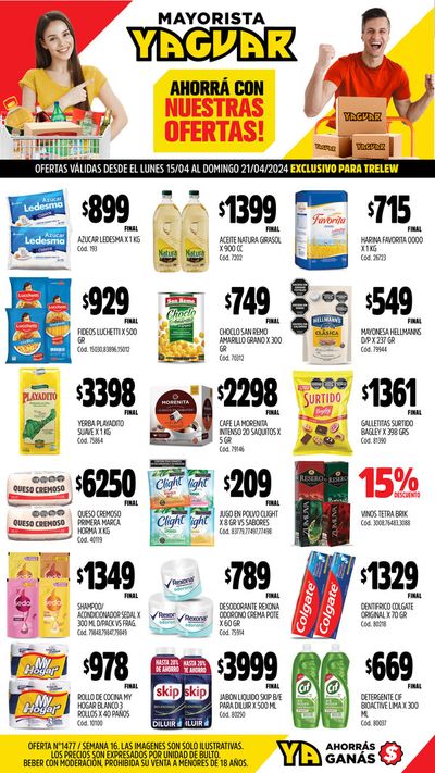 Catálogo Supermercados Yaguar en Trelew | Ofertas Yaguar - Trelew | 15/4/2024 - 21/4/2024