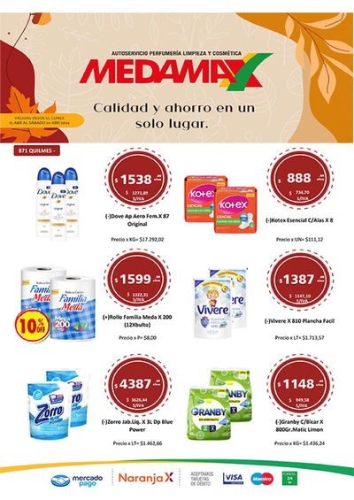 Ofertas de Hiper-Supermercados en Monte Chingolo | Ofertas Semanales Quilmes de Medamax | 15/4/2024 - 20/4/2024