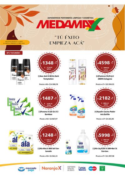 Ofertas de Hiper-Supermercados en Bella Vista | Ofertas Semanales Tucumán de Medamax | 15/4/2024 - 20/4/2024
