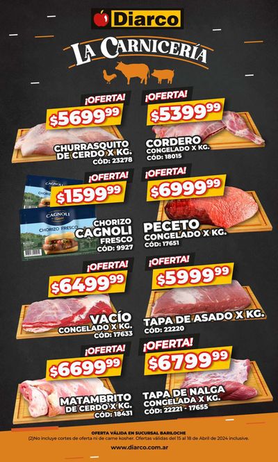 Ofertas de Hiper-Supermercados en San Carlos de Bariloche | Diarco Especial Bariloche de Diarco | 16/4/2024 - 18/4/2024