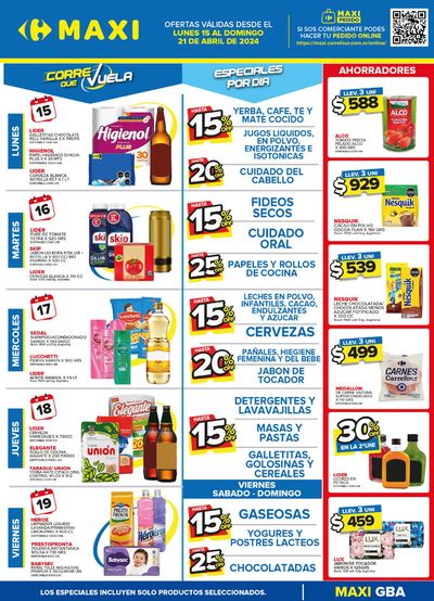 Ofertas de Hiper-Supermercados en Berazategui | Ofertas Carrefour Maxi GBA de Carrefour Maxi | 16/4/2024 - 21/4/2024