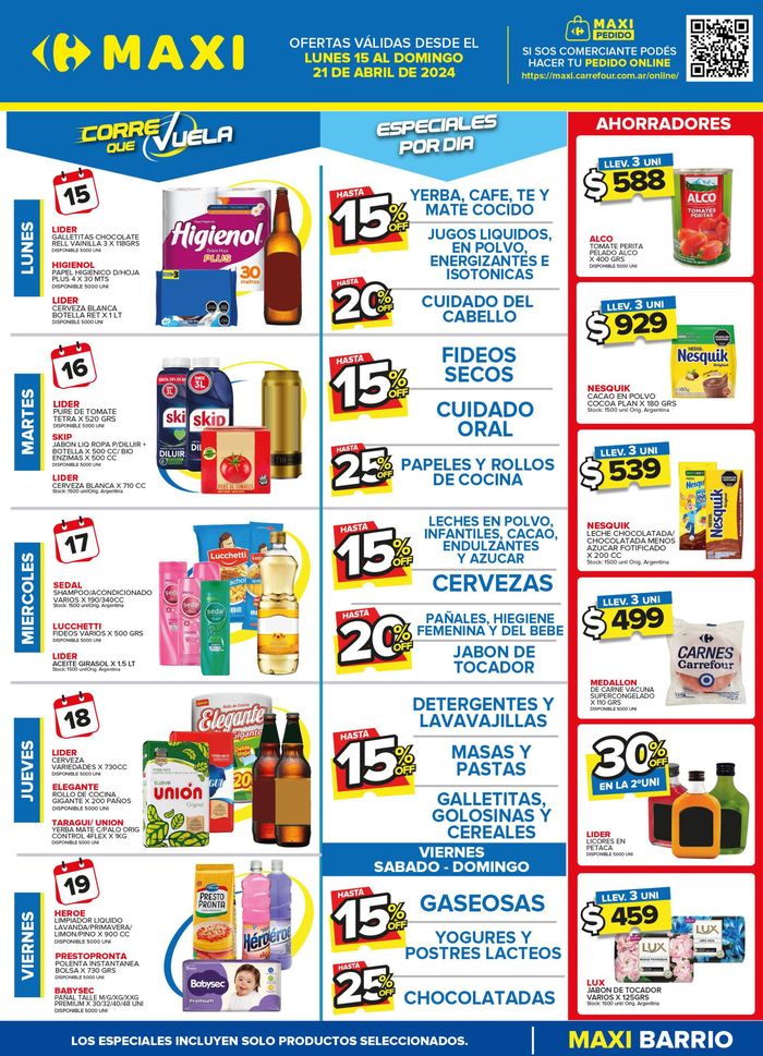 Catálogo Carrefour Maxi en Tigre | Ofertas Carrefour Maxi Barrio | 16/4/2024 - 21/4/2024