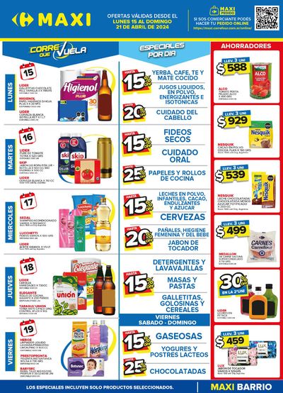 Ofertas de Hiper-Supermercados en Castelar | Ofertas Carrefour Maxi Barrio de Carrefour Maxi | 16/4/2024 - 21/4/2024