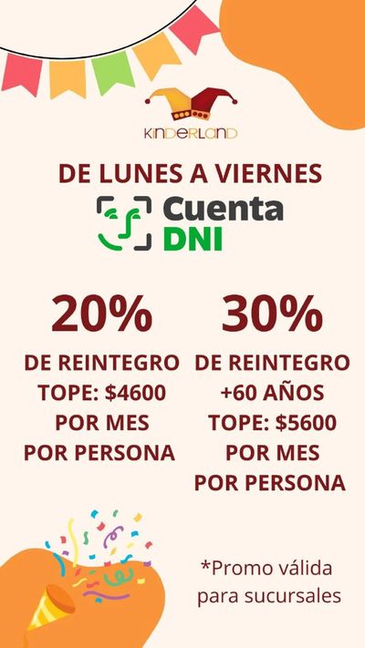 Ofertas de Juguetes, Niños y Bebés en Lomas del Mirador | Promos Bancarias hasta 30% de reintegro de Kinderland | 16/4/2024 - 30/4/2024