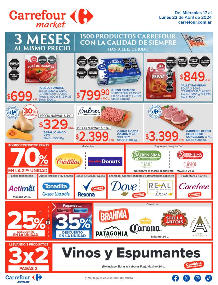 Catálogo Carrefour Market en La Plata | Catálogo Ofertas Semanales Market BS AS | 17/4/2024 - 22/4/2024