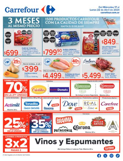Catálogo Carrefour en Rosario | Catálogo Ofertas Semanales Hiper INT | 17/4/2024 - 22/4/2024