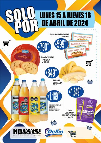 Ofertas de Hiper-Supermercados en Río Segundo | Catálogo Supermercados Delfin de Delfin Supermercados | 17/4/2024 - 18/4/2024