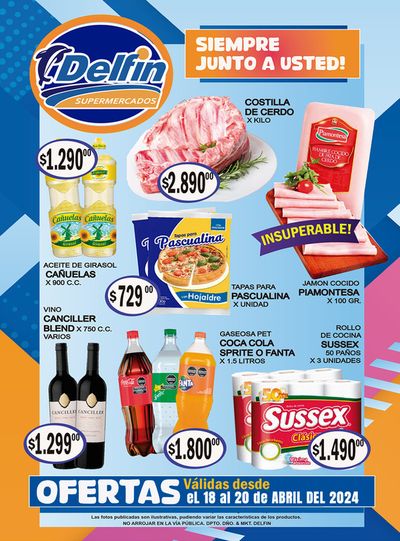 Catálogo Delfin Supermercados en Pilar (Córdoba) | Ofertas Delfín Supermercados - Oncativo | 18/4/2024 - 20/4/2024