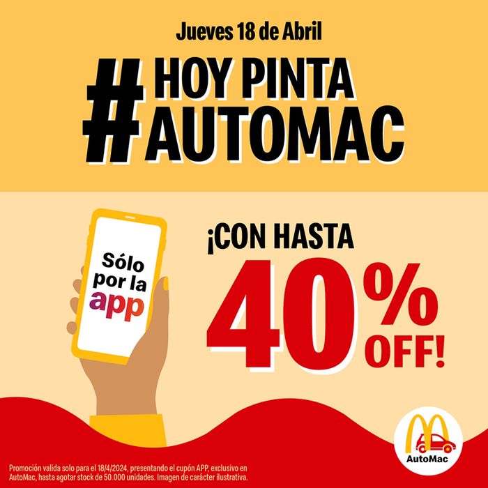 Catálogo McDonald's en San Miguel de Tucumán | Hasta 40% off | 18/4/2024 - 18/4/2024