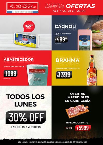 Ofertas de Hiper-Supermercados en Castelar | Mega Ofertas El Abastecedor de El Abastecedor | 19/4/2024 - 24/4/2024