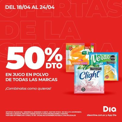 Ofertas de Hiper-Supermercados en San Martín | Ofertas Supermercados DIA al 24/04 de Supermercados DIA | 19/4/2024 - 24/4/2024