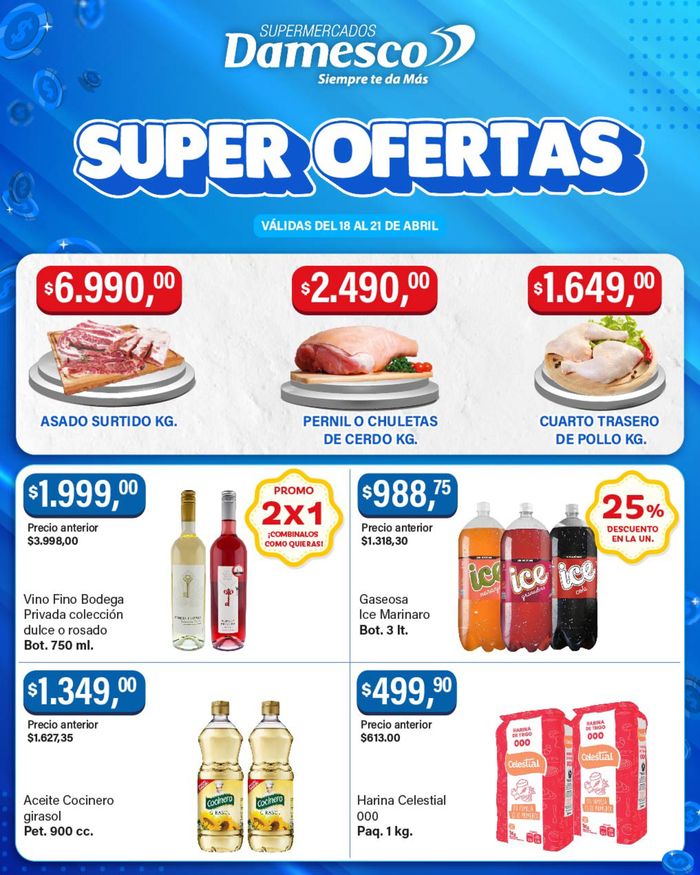 Catálogo Supermercados Damesco en Salta | Ofertas Supermercados Damesco  | 19/4/2024 - 21/4/2024