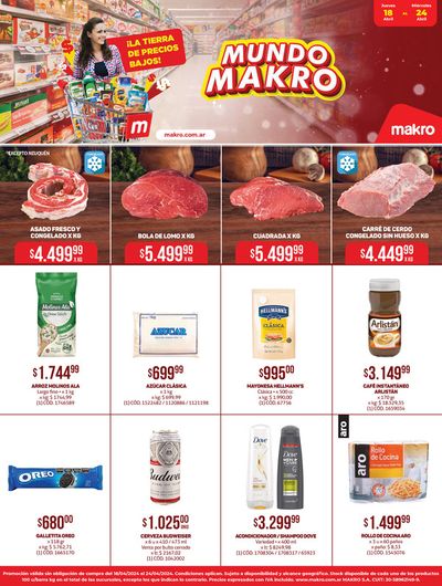 Ofertas de Hiper-Supermercados en Bella Vista | Ofertas Makro de Makro | 19/4/2024 - 24/4/2024