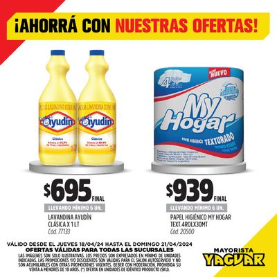Catálogo Supermercados Yaguar en José C. Paz | ¡Ofertas Supermercados Yaguar! | 19/4/2024 - 21/4/2024