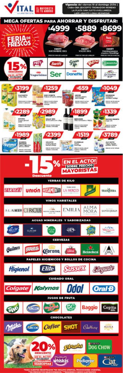 Ofertas de Hiper-Supermercados en José C. Paz | ¡Ahorrá y Disfrutá! - Caba y GBA de Supermayorista Vital | 19/4/2024 - 21/4/2024
