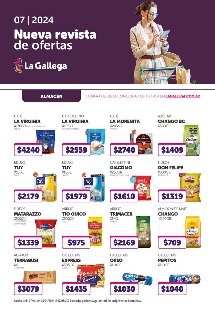 Catálogo La Gallega Supermercados en Rosario | Revista de Ofertas La Gallega | 19/4/2024 - 2/5/2024