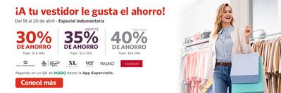 Ofertas de Bancos y Seguros en Lomas del Mirador | Especial indumentaria 30% - 40% de ahorro de Banco Supervielle | 19/4/2024 - 20/4/2024
