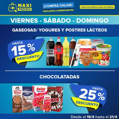 Ofertas de Hiper-Supermercados en Guillermo E. Hudson | Ofertas Carrefour Maxi de Carrefour Maxi | 19/4/2024 - 21/4/2024