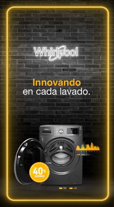 Ofertas de Electrónica y Electrodomésticos en San Miguel (Buenos Aires) | Innovando en cada lavado 40% ahorro de Whirlpool | 19/4/2024 - 21/4/2024