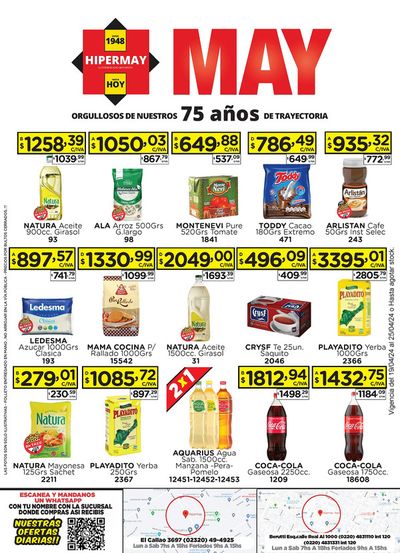 Ofertas de Hiper-Supermercados en Tortuguitas | Ofertas de la Semana Hiper May de Hiper May | 19/4/2024 - 25/4/2024