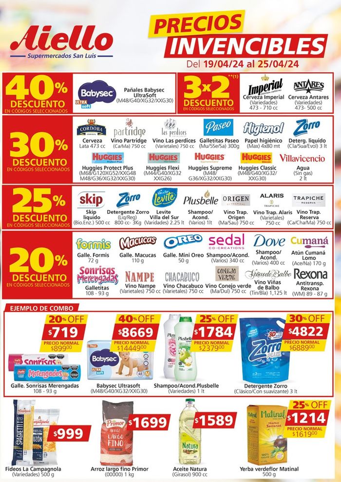 Catálogo Supermercados Aiello en San Luis | Ofertas Supermercados Aiello  | 22/4/2024 - 25/4/2024