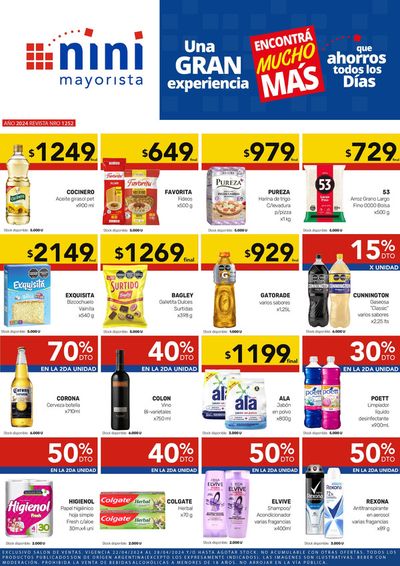 Ofertas de Hiper-Supermercados en Trujui | Revista Nini Mayorista 1252  de Nini Mayorista | 22/4/2024 - 28/4/2024
