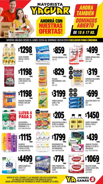 Catálogo Supermercados Yaguar en Córdoba | Ofertas Yaguar Córdoba | 22/4/2024 - 28/4/2024
