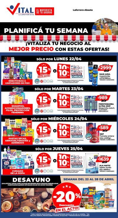 Catálogo Supermayorista Vital en Buenos Aires | Planificá tu semana a puro Ahorro 1 | 22/4/2024 - 25/4/2024