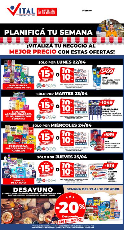 Catálogo Supermayorista Vital en Buenos Aires | Planificá tu semana a puro Ahorro 2 | 22/4/2024 - 25/4/2024