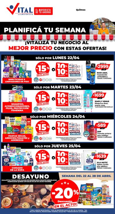 Catálogo Supermayorista Vital en Buenos Aires | Planificá tu semana a puro Ahorro 3 | 22/4/2024 - 25/4/2024