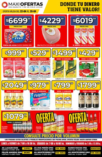 Ofertas de Hiper-Supermercados en Bosques | Catálogo Maxi Ofertas de Maxi Ofertas | 23/4/2024 - 28/4/2024