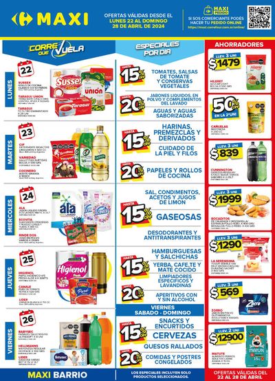 Ofertas de Hiper-Supermercados en Castelar | Catálogo Carrefour Maxi Barrio de Carrefour Maxi | 23/4/2024 - 28/4/2024