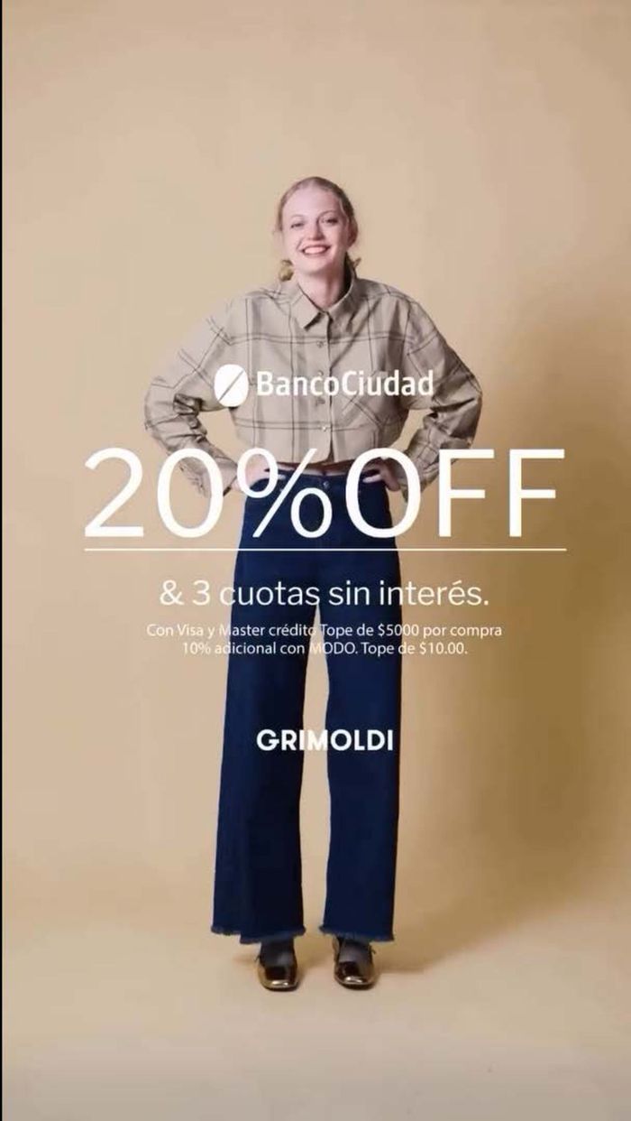 Catálogo Grimoldi en Avellaneda (Buenos Aires) | 20% off & 3 cuotas sin interés | 23/4/2024 - 30/4/2024