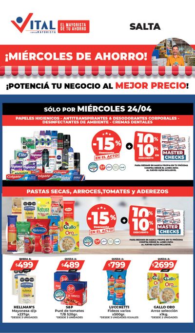 Catálogo Supermayorista Vital | ¡Solo por hoy! - Salta | 24/4/2024 - 24/4/2024