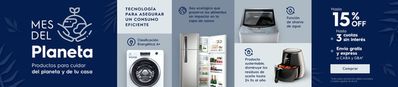 Ofertas de Electrónica y Electrodomésticos en San Justo (Buenos Aires) | Mes del Planeta 15% off y 3 cuotas de Electrolux | 24/4/2024 - 30/4/2024