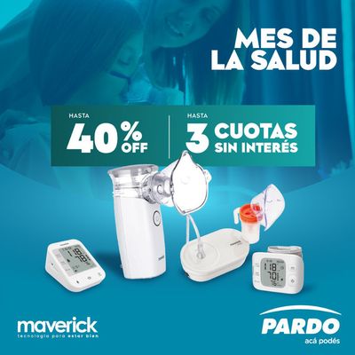 Ofertas de Electrónica y Electrodomésticos en Pilar (Buenos Aires) | Mes de la salud - Hasta 40% OFF de Pardo Hogar | 24/4/2024 - 30/4/2024