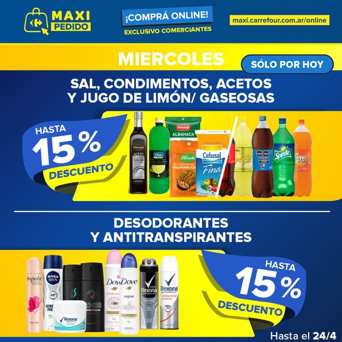 Catálogo Carrefour Maxi en Ituzaingó (Buenos Aires) | Ofertas Carrefour Maxi | 24/4/2024 - 24/4/2024