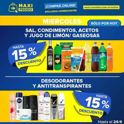 Ofertas de Hiper-Supermercados en Castelar | Ofertas Carrefour Maxi de Carrefour Maxi | 24/4/2024 - 24/4/2024