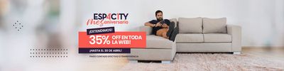 Ofertas de Muebles y Decoración en San Francisco (Córdoba) | ¡Extendimos! 35% off en toda la web! de Espacity | 24/4/2024 - 30/4/2024