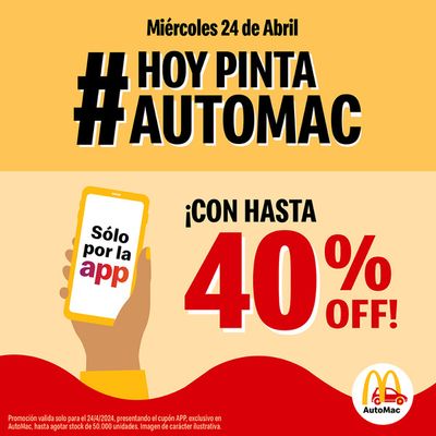 Ofertas de Restaurantes en Lomas del Mirador | Promociones McDonald's hasta 40% off de McDonald's | 24/4/2024 - 24/4/2024