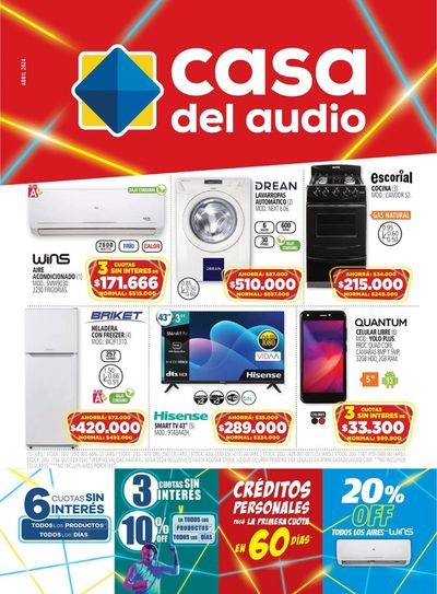 Ofertas de Electrónica y Electrodomésticos en Berazategui | Catálogo Abril #2 Casa del Audio de Casa del Audio | 24/4/2024 - 30/4/2024